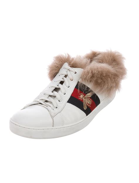 gucci sneaker kinder|gucci fur sneakers women's.